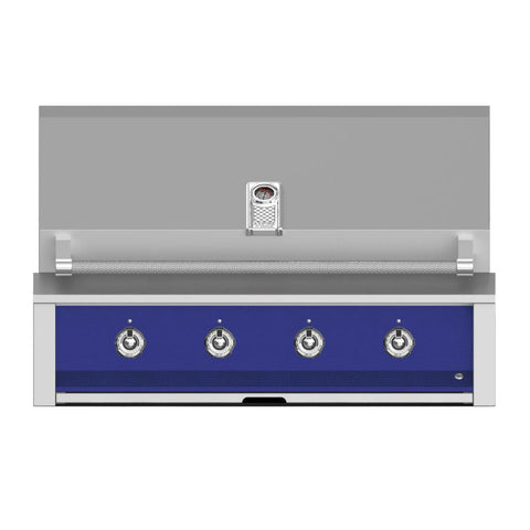 Aspire by Hestan 42-Inch Natural Gas Built-In Grill, 3 U-Burner and 1 Sear (Prince Blue) - EMB42-NG-BU