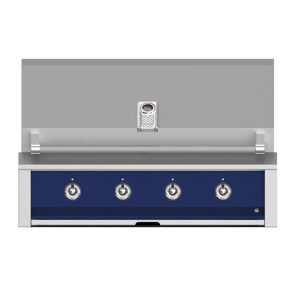 Aspire by Hestan 42-Inch Natural Gas Built-In Grill, 3 U-Burner and 1 Sear (Orion Dark Blue) - EMB42-NG-DB