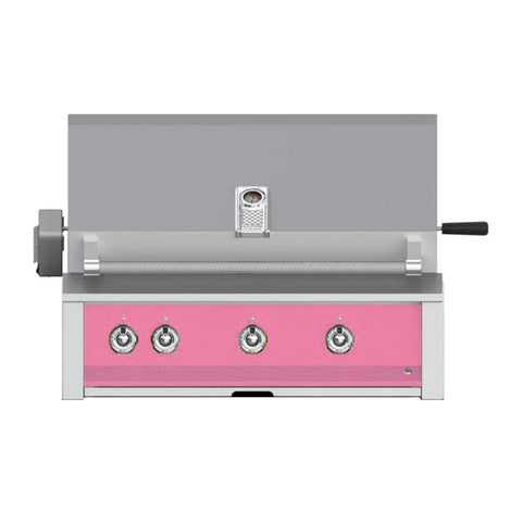 Aspire by Hestan 36-Inch Natural Gas Built-In Grill, 2 U-Burner - 1 Sear w/ Rotisserie (Reef Pink) - EMBR36-NG-PK