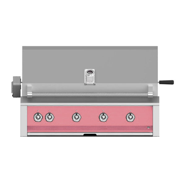Aspire by Hestan 42-Inch Natural Gas Built-In Grill, 3 U-Burner - 1 Sear w/ Rotisserie (Reef Pink) - EMBR42-NG-PK