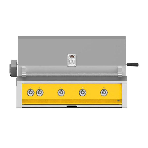 Aspire by Hestan 42-Inch Natural Gas Built-In Grill, 3 U-Burner - 1 Sear w/ Rotisserie (Sol Yellow) - EMBR42-NG-YW