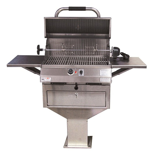 Electri-Chef Emerald 24-Inch 3520 Volt Electric Freestanding Grill On Pedestal Base - 4400-EC-336-PB-24