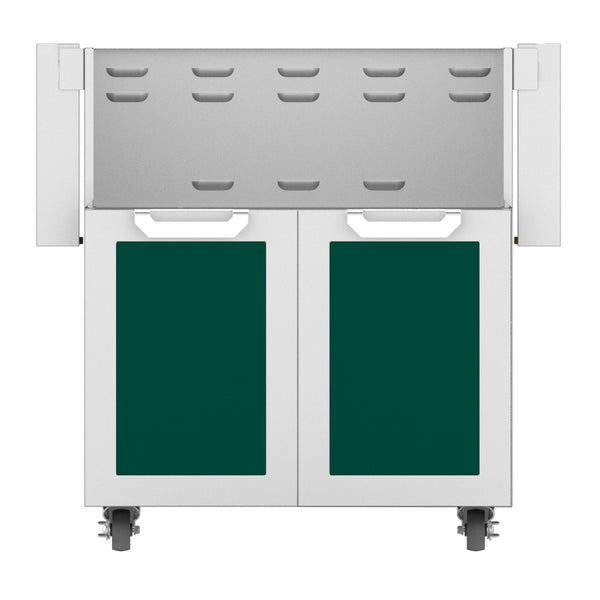 Hestan 30-Inch Double Door Grill Cart in Green - GCD30-GR