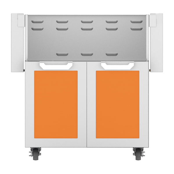 Hestan 30-Inch Double Door Grill Cart in Orange - GCD30-OR