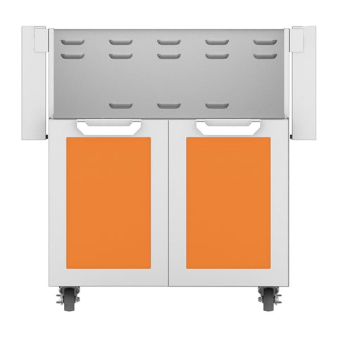 Hestan 30-Inch Double Door Grill Cart in Orange - GCD30-OR