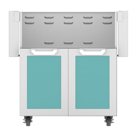 Hestan 30-Inch Double Door Grill Cart in Turquoise - GCD30-TQ