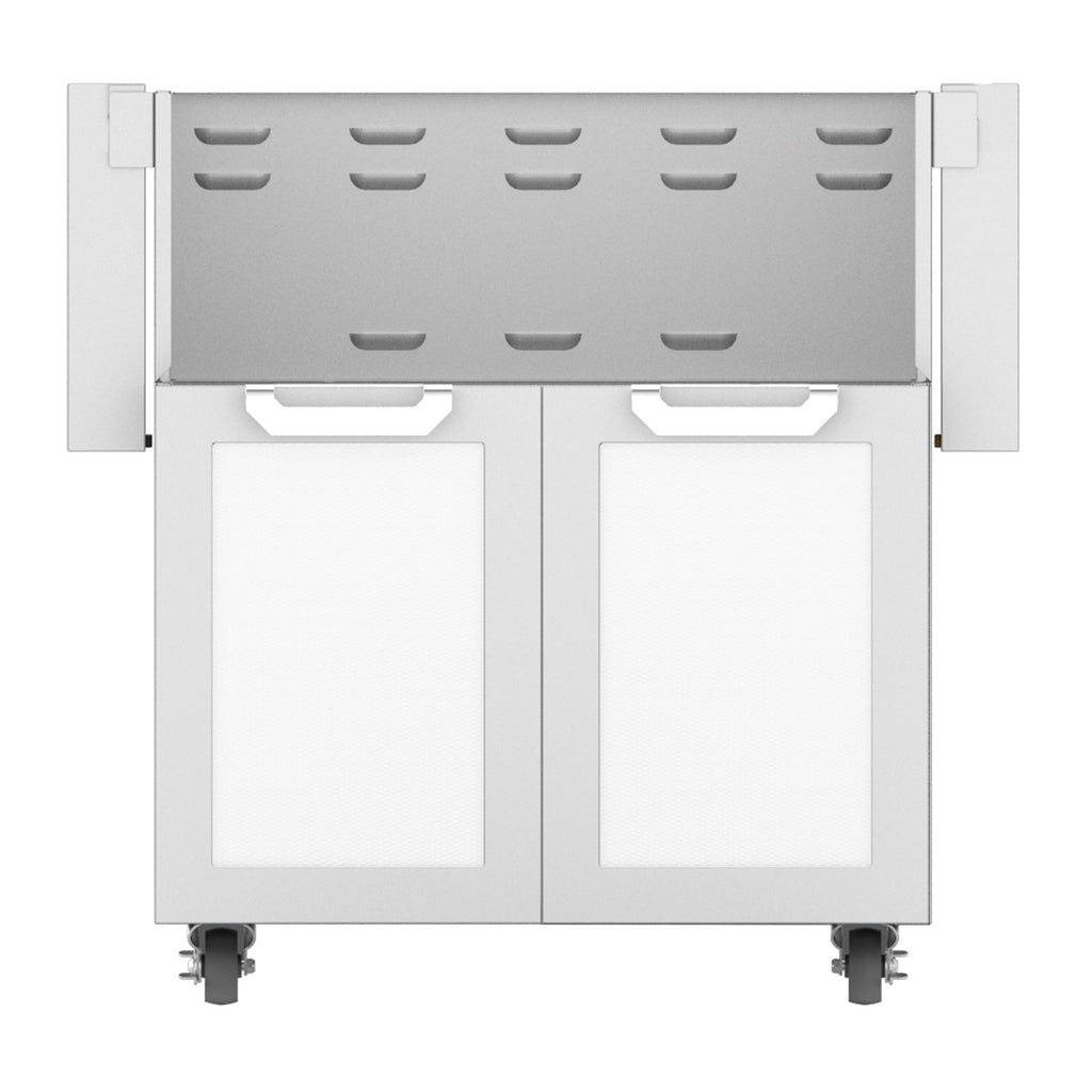 Hestan 30-Inch Double Door Grill Cart in White - GCD30-WH