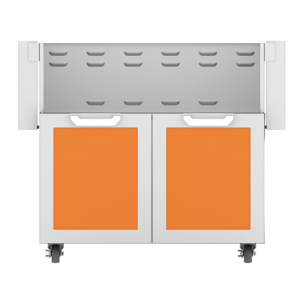 Hestan 36-Inch Double Door Grill Cart in Orange - GCD36-OR