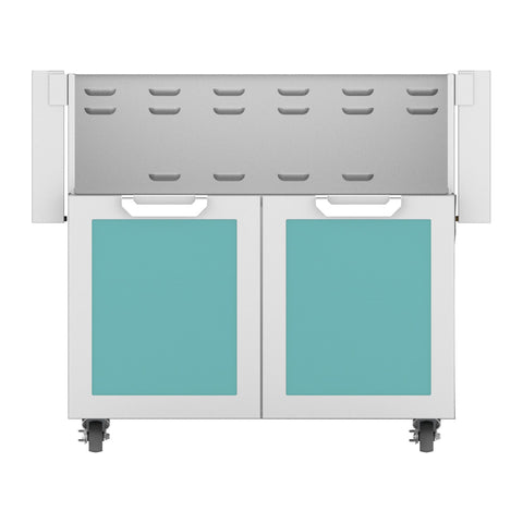 Hestan 36-Inch Double Door Grill Cart in Turquoise - GCD36-TQ