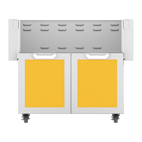 Hestan 36-Inch Double Door Grill Cart in Yellow - GCD36-YW