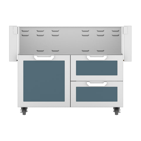 Hestan 42-Inch Double Drawer and Door Grill Cart in Dark Gray - GCR42-GG