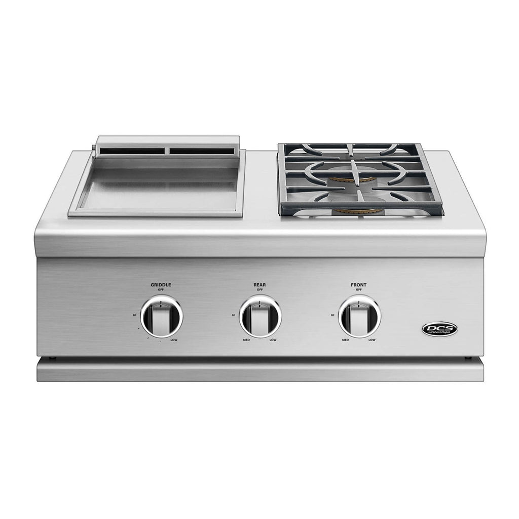 DCS Series 9 30-Inch Natural Gas Built-In Double Side Burner w/ Griddle - GDSBE1-302-N