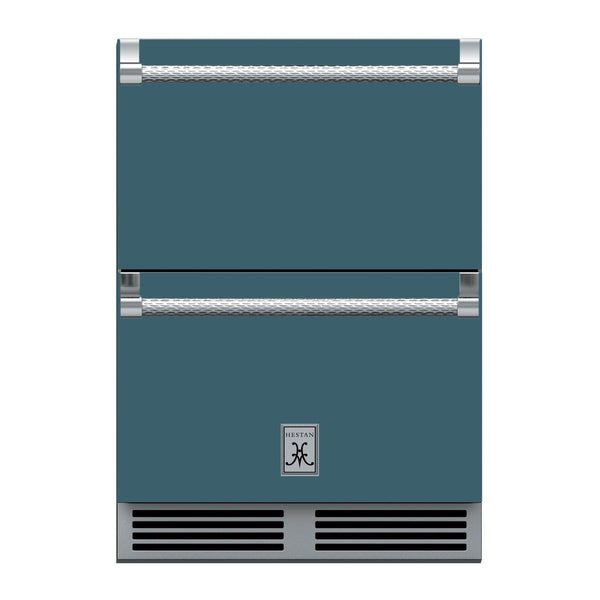 Hestan 24-Inch Outdoor Refrigerator Drawers w/ Lock in Gray - GRR24-GG