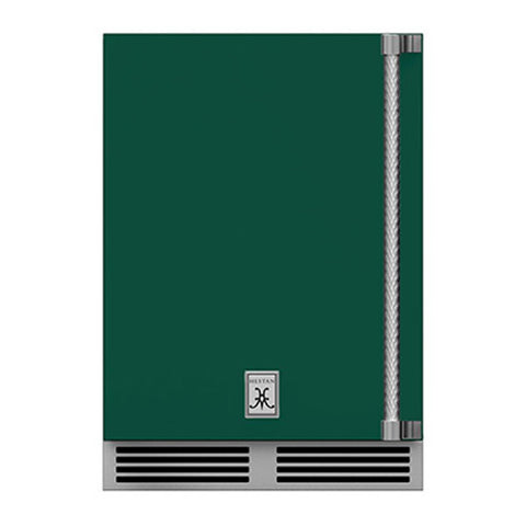 Hestan 24-Inch Outdoor Dual Zone Refrigerator Wine Storage w/ Solid Door and Lock (Left Hinge) in Green - GRWSL24-GR