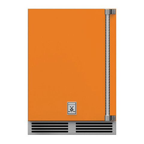 Hestan 24-Inch Outdoor Dual Zone Refrigerator Wine Storage w/ Solid Door and Lock (Left Hinge) in Orange - GRWSL24-OR