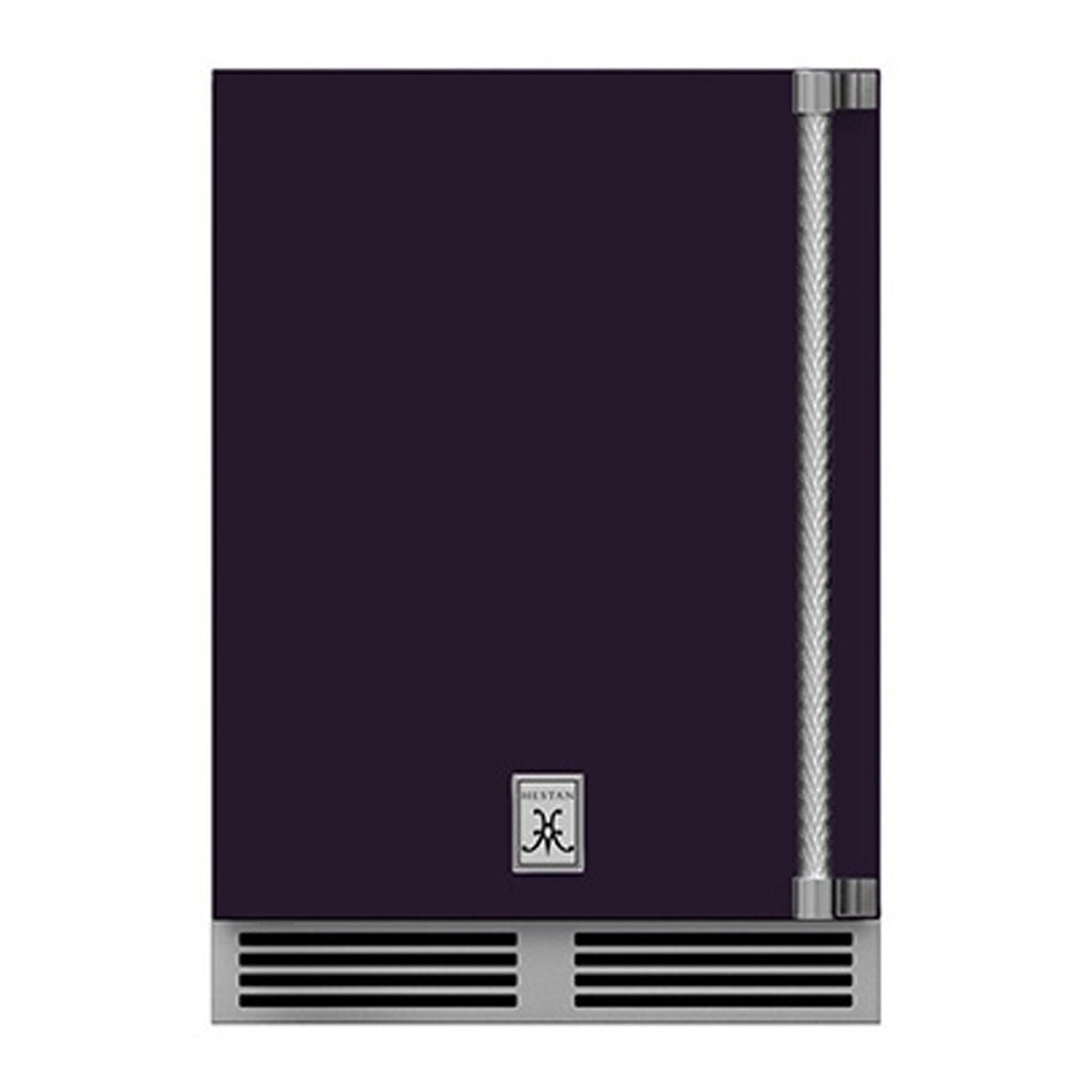 Hestan 24-Inch Outdoor Dual Zone Refrigerator Wine Storage w/ Solid Door and Lock (Left Hinge) in Purple - GRWSL24-PP