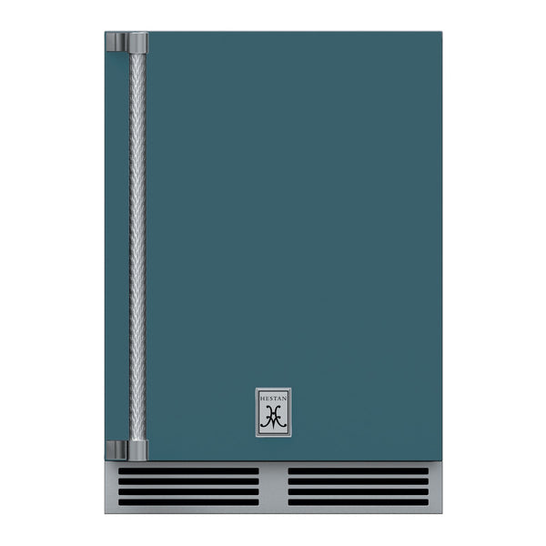 Hestan 24-Inch Outdoor Dual Zone Refrigerator Wine Storage w/ Solid Door and Lock (Right Hinge) in Gray - GRWSR24-GG