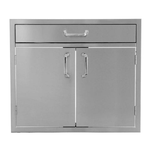 Grillscapes 30-Inch Stainless Steel Double Door & Single Drawer Combo - GS-260-AD30-DR1