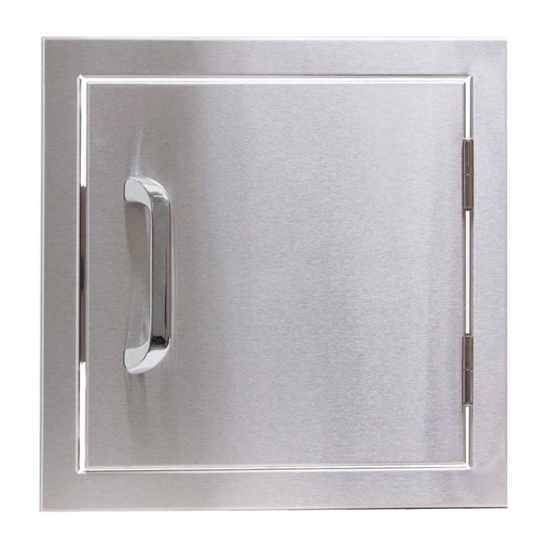 Grillscapes 12-Inch Stainless Steel Square Single Access Door (Reversible Hinge) - GS-260-SH-12X12