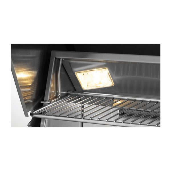 Fire Magic Aurora A430i 24-Inch Natural Gas Built-In Grill w/ 1 Sear Burner, Backburner, Rotisserie Kit and Analog Thermometer - A430I-8LAN