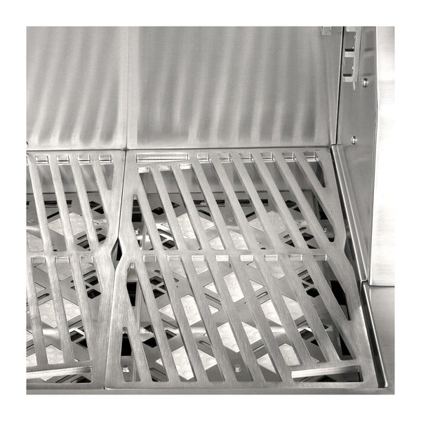 Hestan 42-Inch Natural Gas Built-In Grill - 4 Trellis w/ Rotisserie in Orange - GABR42-NG-OR