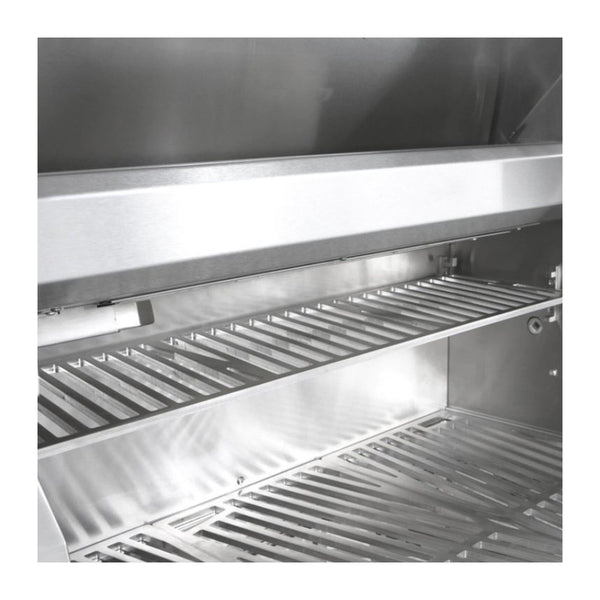 Hestan 36-Inch Natural Gas Built-In Grill - 3 Trellis w/ Rotisserie in White - GABR36-NG-WH