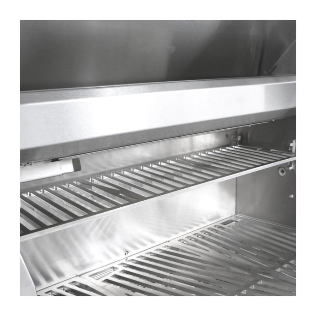 Hestan 42-Inch Natural Gas Built-In Grill, 1 Sear - 3 Trellis w/Rotisserie in White - GMBR42-NG-WH