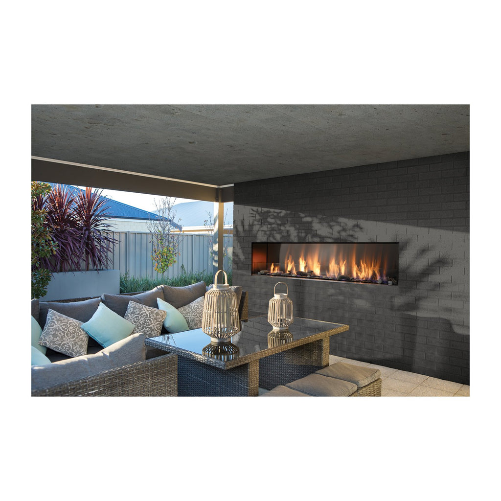 Barbara Jean 79-Inch Natural Gas 120,000 BTU Outdoor Single Sided Linear Fireplace - KFOFP7972S1