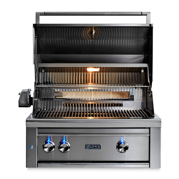 Lynx Professional 30-Inch Natural Gas Built-In Grill - All Trident Sear Burner w/ Rotisserie - L30ATR-NG