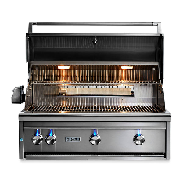 Lynx Professional 36-Inch Natural Gas Built-In Grill - All Trident Sear Burner w/ Rotisserie - L36ATR-NG