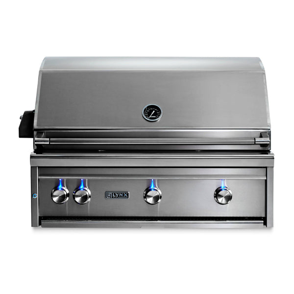 Lynx Professional 36-Inch Propane Gas Built-In Grill - All Trident Sear Burner w/ Rotisserie - L36ATR-LP