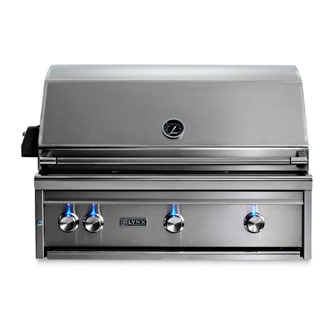 Lynx Professional 36-Inch Natural Gas Built-In Grill - 1 Trident Sear Burner w/ Rotisserie - L36TR-NG