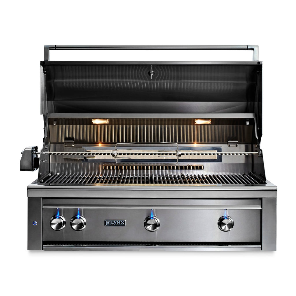 Lynx Professional 42-Inch Natural Gas Built-In Grill  - 1 Trident Sear Burner w/ Rotisserie - L42TR-NG