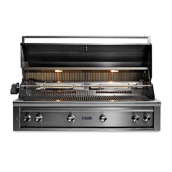 Lynx Professional 54-Inch Natural Gas Built-In Grill - 1 Trident Sear Burner w/ Rotisserie - L54TR-NG