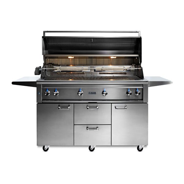 Lynx Professional 54-Inch Natural Gas Freestanding Grill - 1 Trident Sear Burner w/ Rotisserie - L54TRF-NG