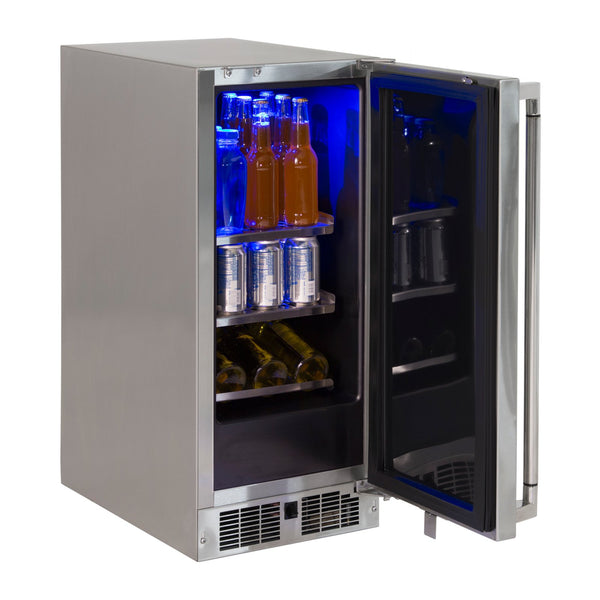 Lynx Professional 15-Inch Refrigerator w/ Door Lock (Right Hinge) - LN15REFR