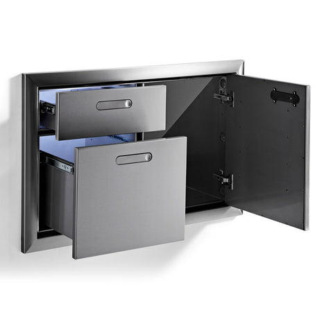 Lynx Professional 36-Inch Ventana Door and Double  Drawer Combo - LSA36-4