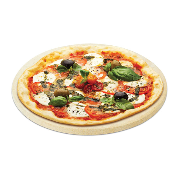 Primo 15-Inch Natural Ceramic Pizza or BakIng Stone for XL 400, Large 300 or Large Round Kamado - PG00348