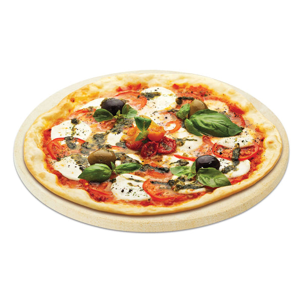 Primo 12-Inch Natural Ceramic Pizza or BakIng Stone for XL 400, Large 300, Junior 200 or Large Round Kamado - PG00350