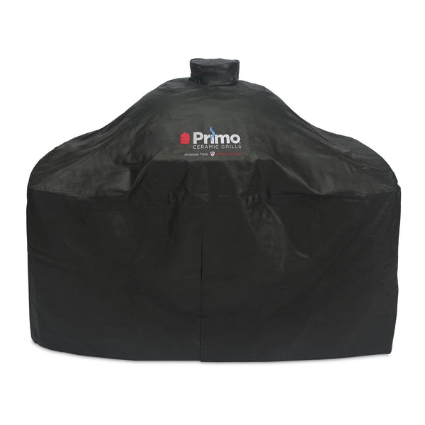 Primo Grill Cover for Oval XL 400 or Oval Large 300 In Cart With Side Shelves or Cypress Compact Table and Oval JR 200 In Cypress Table - PG00414