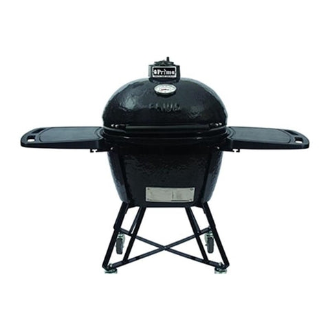 Primo Oval Large 300 All-In-One FreestandIng Charcoal Ceramic Kamado Grill With Heavy-Duty Stand and Side Shelves (2021 Model) - PGCLGC