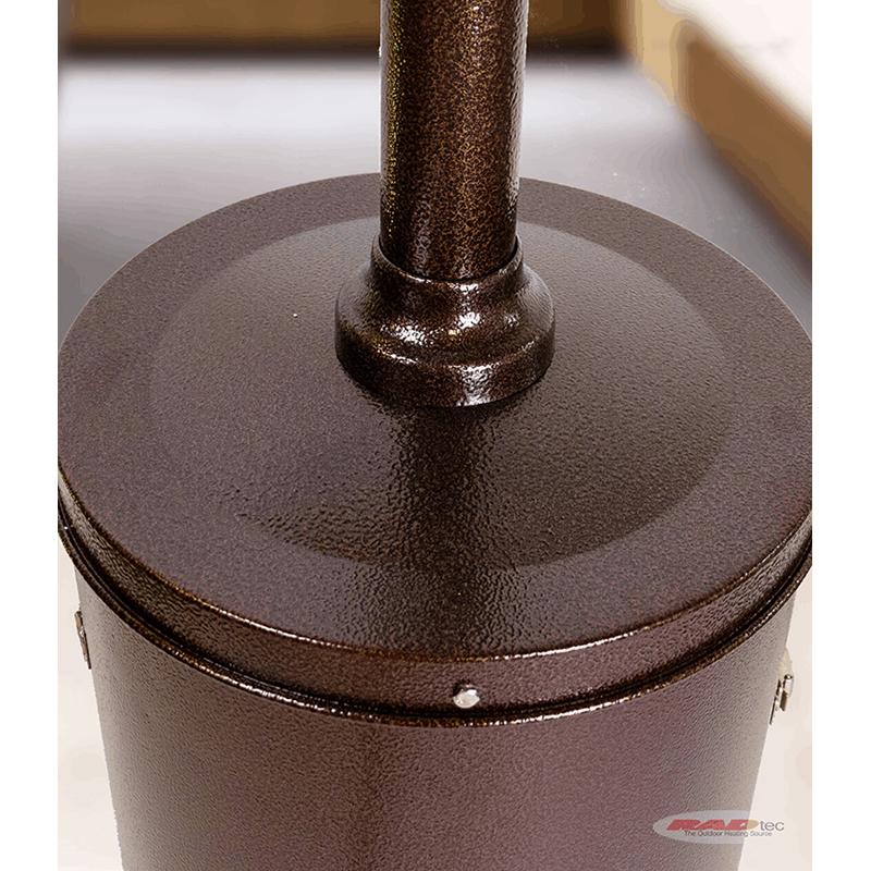 RADtec 40,000 BTU Propane Gas Real Flame Portable Patio Heater In Antique Bronze - RF2-MT-ANT-BRZ