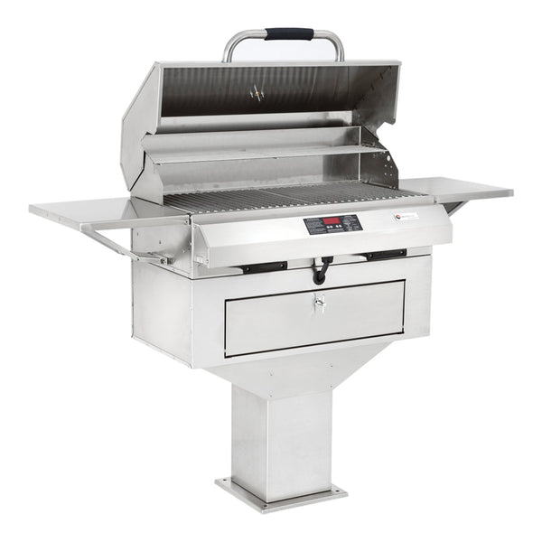Electri-Chef Ruby 32-Inch 5280 Volt Electric Freestanding Grill On Pedestal Base With Single Temperature Control - 4400-EC-448-PB-S-32