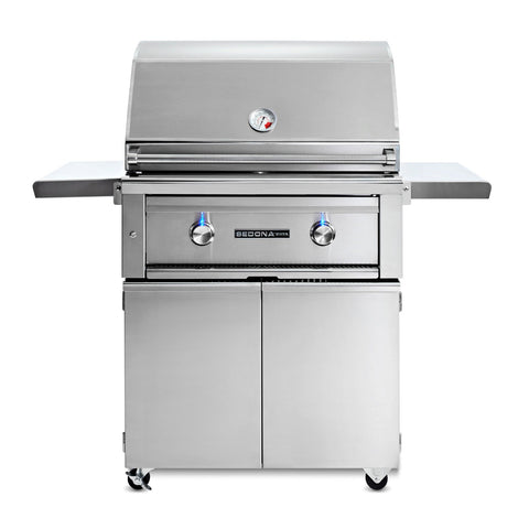 Sedona by Lynx 30-Inch Propane Gas Freestanding Grill - 1 Stainless Steel Burner and 1 ProSear Burner - L500PSF-LP