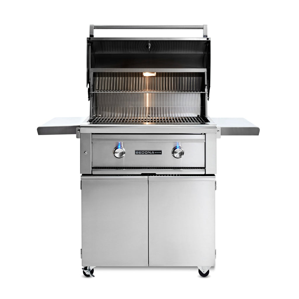 Sedona by Lynx 30-Inch Propane Gas Freestanding Grill - 1 Stainless Steel Burner and 1 ProSear Burner - L500PSF-LP