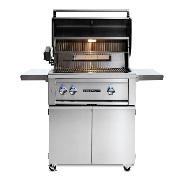 Sedona by Lynx 30-Inch Propane Gas Freestanding Grill - 2 Stainless Steel Burners, w/ Rotisserie - L500FR-LP