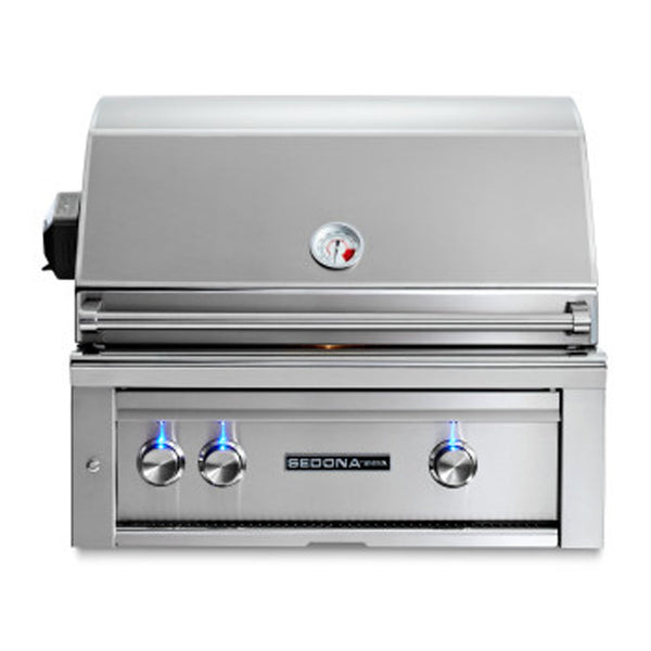 Sedona by Lynx 30-Inch Natural Gas Built-In Grill - 1 Stainless Steel Burner and 1 ProSear Burner, w/ Rotisserie - L500PSR-NG