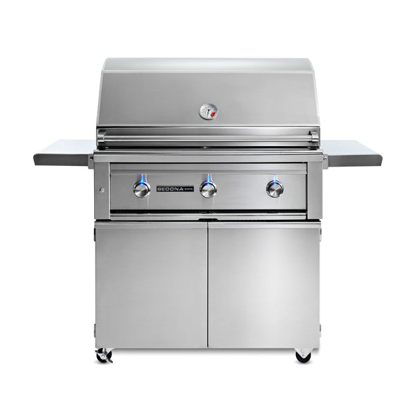 Sedona by Lynx 36-Inch Natural Gas Freestanding Grill - 3 Stainless Steel Burners - L600F-NG
