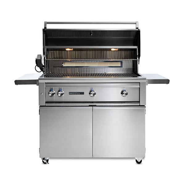 Sedona by Lynx 42-Inch Propane Gas Freestanding Grill - 3 Stainless Steel Burners, w/ Rotisserie - L700FR-LP