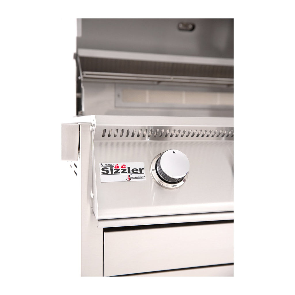 Summerset Sizzler 26-Inch Natural Gas Built-In Grill w/ 3 Burners - SIZ26-NG